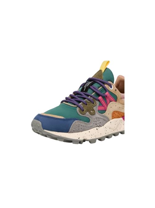 Flower Mountain Sneaker FLOWER MOUNTAIN | 1F14 - 001 - 2017817 -01.PETROL/STONE/BEIGE